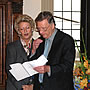 Oberbürgermeisterin Dr. h.c. Petra Roth und der Stifter des Preises Alois Kottmann (2004)